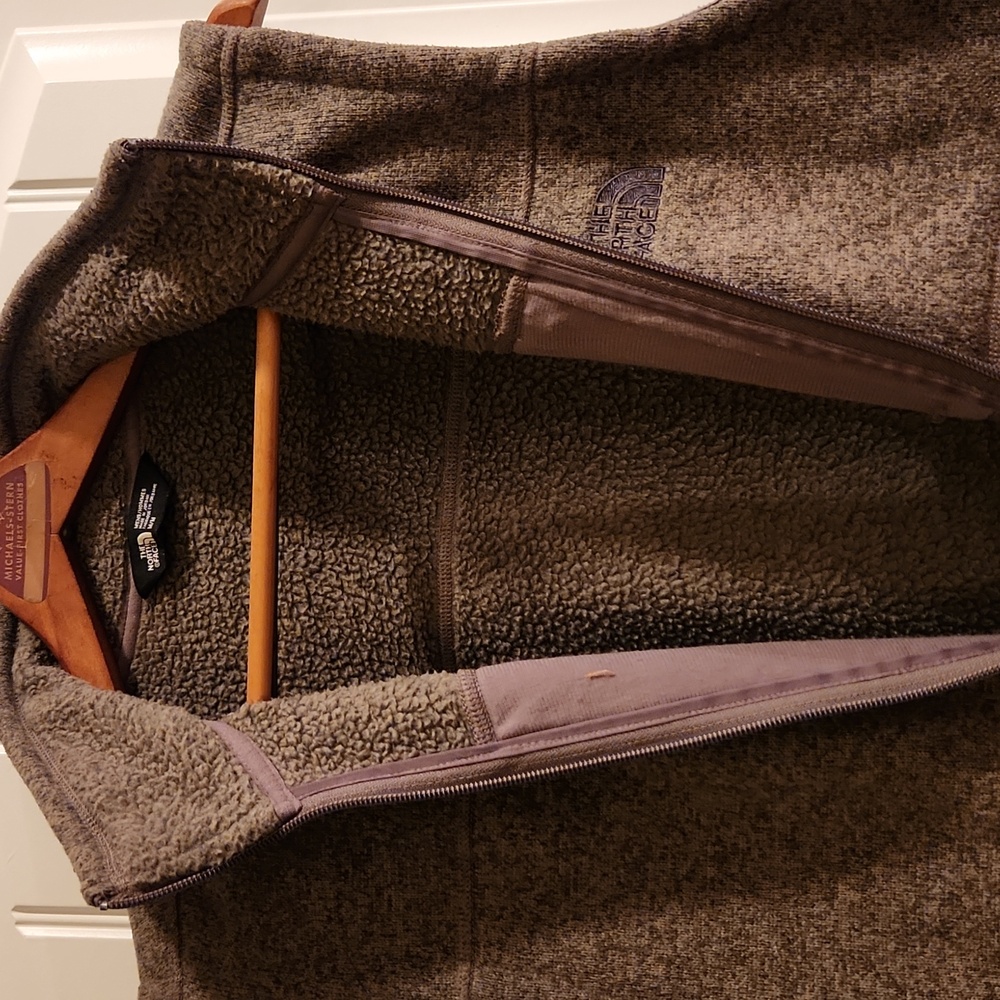 The North Face Brown Vest With Soft Sherpa Lining - Picture 4 of 4